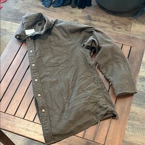 American Eagle Dark Brown Casual flannel Shirt